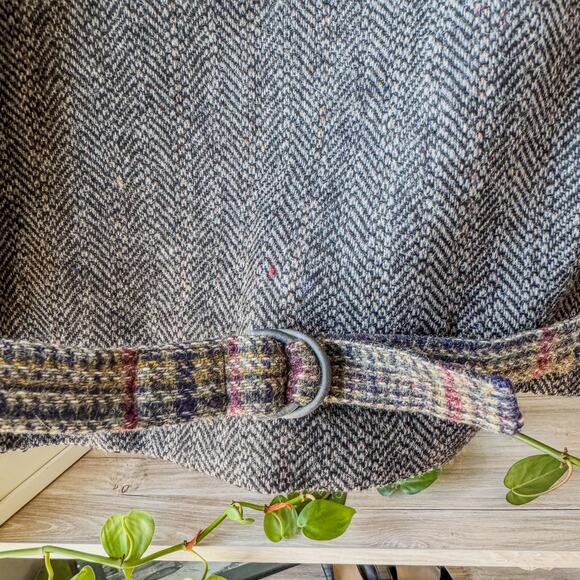 International Scene Made in Russia Wool Patchwork Vest Adjustable Waist, Size 14 - Picture 8 of 10